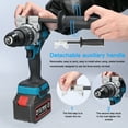 thumbnail image 2 of Tignapoo 21V Cordless Drill with 80Nm Torque, 20 Adjustable Settings, Forward/Reverse Rotation, LED Light, and Side Handle - Ideal for Home DIY Projects, Woodworking, and Construction - Includes 1, 2 of 7