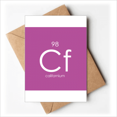 thumbnail image 1 of Chestry Éléments Période Table Actinide Californium Cf Cartes de Voeux Vous Êtes Invités Invitations, 1 of 3