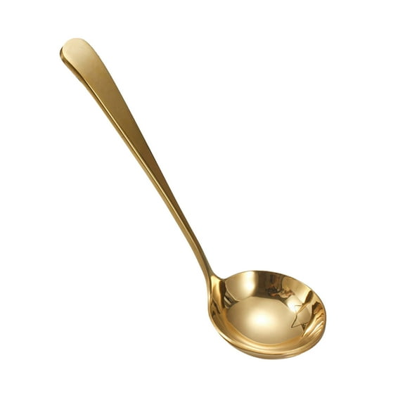 Stainless Steel Soup Serving Spoon for Soups and Stews Dishwasher Cooking Utensil for Kitchen Use