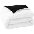 thumbnail image 7 of DNG Creations 3 Piece Reversible Diamond Pattern Comforter All Season 550 GSM - Full/ Queen - Size ( Black/White Colour ) 800 Threads Count, 100% Egyptian Cotton, 7 of 7