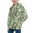 thumbnail image 2 of Lsque Cute Frog Patten Youth Hoodie Sweatshirt Pullover with Kangaroo Pocket Boys and Girls Hoodie Warm Hoodie for Kids-Medium, 2 of 6