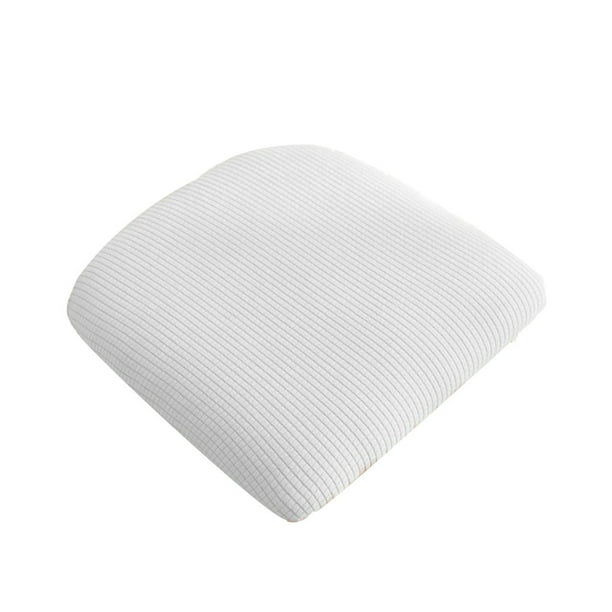 Bearachild Funda de asiento de silla para restaurante en casa, cojín de de comedor extraíble elástico, funda de repuesto, accesorio de decoración Cubiertas para muebles de jardín Blanco Bearachild HA069905-01