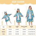 thumbnail image 4 of FORMRS Wearable Blanket Hoodie with Sleeves for Kids Cozy Flannel Sweatshirt, Blue Easter Bunny, 4 of 7