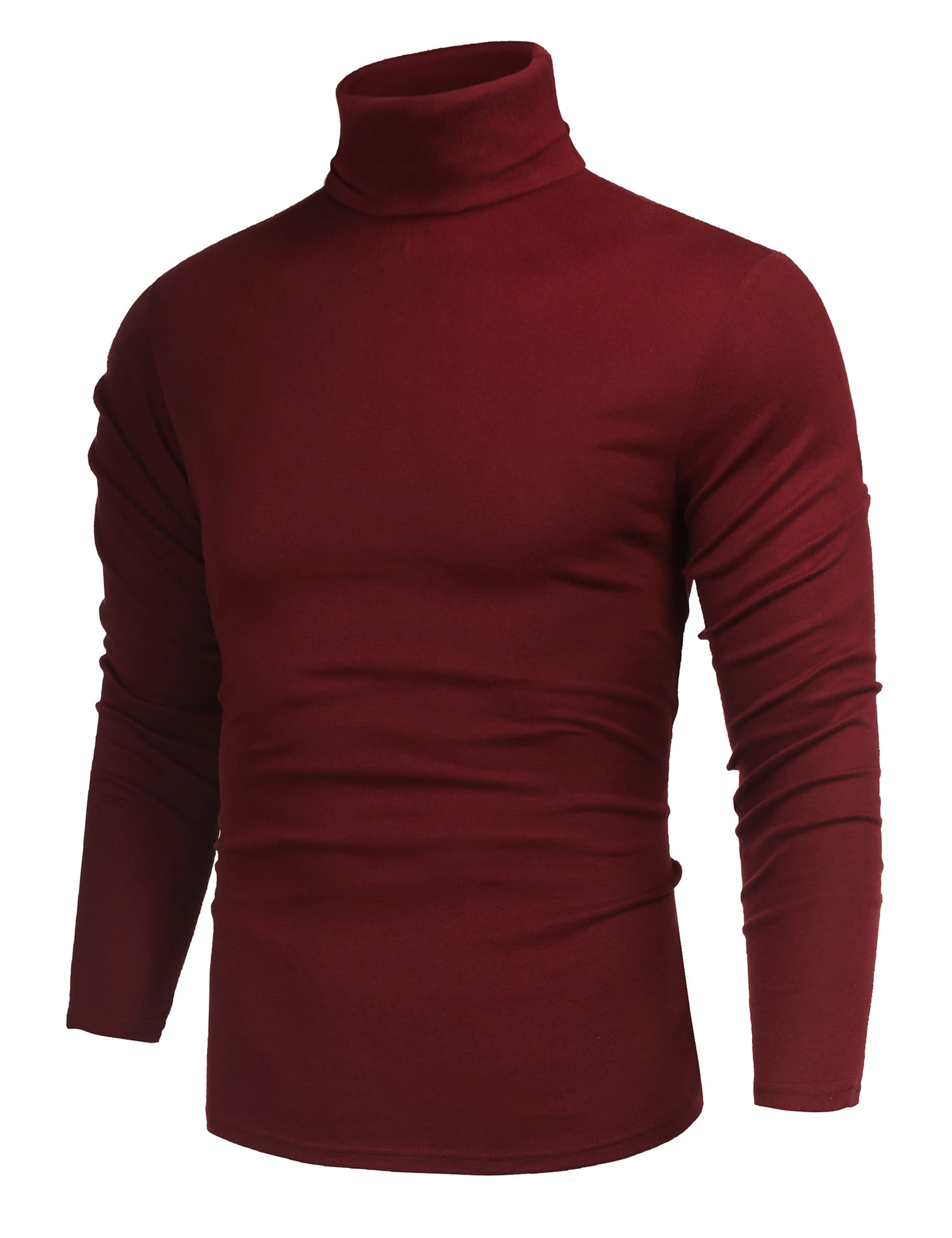 ZHENWEI Men's Casual Slim Fit Basic Tops Knitted Thermal Turtleneck ...