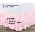 thumbnail image 5 of SGI Bedding 09 Inch Multi Ruffled Bed Skirt | Microfiber Bed Skirt | Fade Resistant, Wrinkle Free, Anti-static, Decorative, Extra Storage Space, Clutter-Free | California King, Pink, 5 of 8