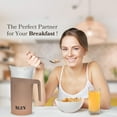 thumbnail image 3 of Milk Bag Pitcher Holder - Wheat Straw, Eco Friendly (Beige), 3 of 8