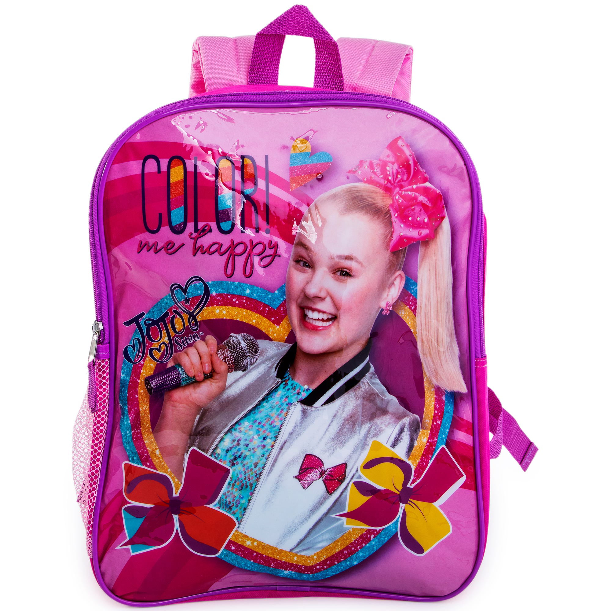 JoJo Siwa Be your Own Star Pink Black Backpack 