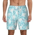 thumbnail image 3 of Uemuo Cute Rabbit Pattern Mens Swim Trunks Quick Dry Board Shorts with Mesh Lining, Stretch Beach Shorts Quick Dry No-Chafing Board Shorts-XX-Large, 3 of 9