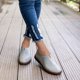 thumbnail image 1 of 2022 Primavera/Verano moda señoras zapatos planos punta redonda Casual suela suave deslizamiento en patrón de Color sólido zapatos vulcanizados de gran tamaño37 Gao Jinjia LED, 1 of 2