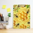 thumbnail image 6 of FMSHPON Flowers Bees Honeycomb Clipboard Hardboard Wood Nursing Clip Board and Pull for Standard A4 Letter 13x9 inches, 6 of 8