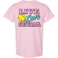thumbnail image 3 of Inktastic Live Love and Softball T-Shirt, 3 of 5