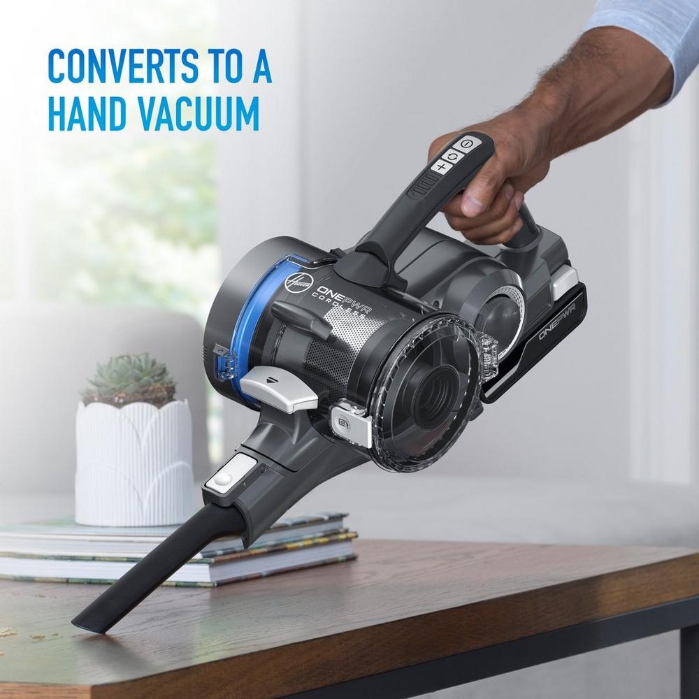 Hoover ONEPWR Blade Max Hard Floor, Cordless Stick Vacuum Cleaner Lightweight Blue BH53353V