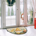 thumbnail image 2 of CURLYOOT Gnome Flower Half Round Door Mat 40'' x 63'', Indoor Outdoor Entrance Rug, Semi Circular Area Rug, Non Slip Washable Absorbent Doormat, Laundry Room Rug, 2 of 7