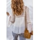 thumbnail image 1 of ABPHQTO Blusa de lunares suizos ahuecados de croché de encaje blanco para mujer, 1 of 5