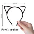 thumbnail image 4 of 2pcs Cat's ears headband - black, 4 of 8
