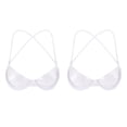thumbnail image 3 of BKQCNKM Bras For Women No Underwire Sports Bras For Women High Support Strap Clear Plastic Bra Transparent Underwear Bra Disposable Push Up Bras For Women, 3 of 6