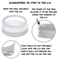 thumbnail image 3 of Seals2 70mm Silicone Seal Ring For Lids Fits Jar Lids Durable Leak Gasket For Kitchen Containers And Home Storage, 3 of 6
