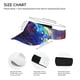 thumbnail image 3 of Fotbe Starry Sky Turtle Visera Deportiva con Diseño, Gorra Abierta Ajustable de Algodón para Mujer y Hombre, 3 of 7