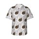 thumbnail image 1 of Fotbe Cute Swan Camisa Hawaiana para Hombre Unisex – Camisa Casual de Verano con Botones de Manga Corta de Algodón y Lino,Small, 1 of 7