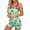Green, variant on Sngxgn Women's Sets Ribbed Pajamas Set Sleeveless Crop Top and Tie Front Shorts Lounge Set Sleepwear(Green,M)