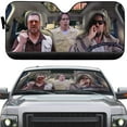 thumbnail image 2 of 3D The Big Car Auto Sunshades Windshield Heat Protection, Lebowski Sun Shades Univeral Fit Cars Suv Truck, 2 of 6