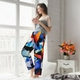 thumbnail image 5 of Salouo Abstract Cubist Printer Print Women's Pajama Pants Casual Loose Sweatpants PJs Flowy Pants Drawstring Palazzo for Women Wide Leg Pants Lounge Pajama -Medium, 5 of 8