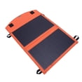 thumbnail image 1 of Panel plegible Plegable Solar Multifuncio PowerBank Charger 14W 2 pliegues IP67 Agua A Prueba de Agua USB A USB C Camping Emergency Carga de emergencia, 1 of 7
