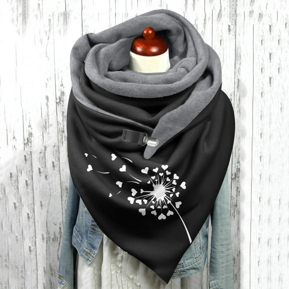 Baqcunre Scarf for Women, Dandelion Print Luxurious Feel Unisex for Men And Women Winter Scarf,
