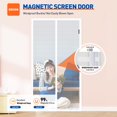 thumbnail image 4 of Puerta mosquitera magnética MAGZO Fit Door 81 x 205 cm, color blanco, 4 of 6