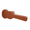 thumbnail image 4 of Crossrock Relief Series - Premium Wooden Case for SG Electric Guitars, featuring a Highly Textured Surface and Mink Imitation Fleece Interior - Red Wood, 4 of 5