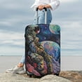 thumbnail image 5 of Salouo Rainbow Astronaut Space Landscape Pattern Travel Dust-proof Suitcase Cover, Softside Suitcase Protector Luggage Cover Protector for 18-32inch ,Not Included Suitcase, 5 of 8