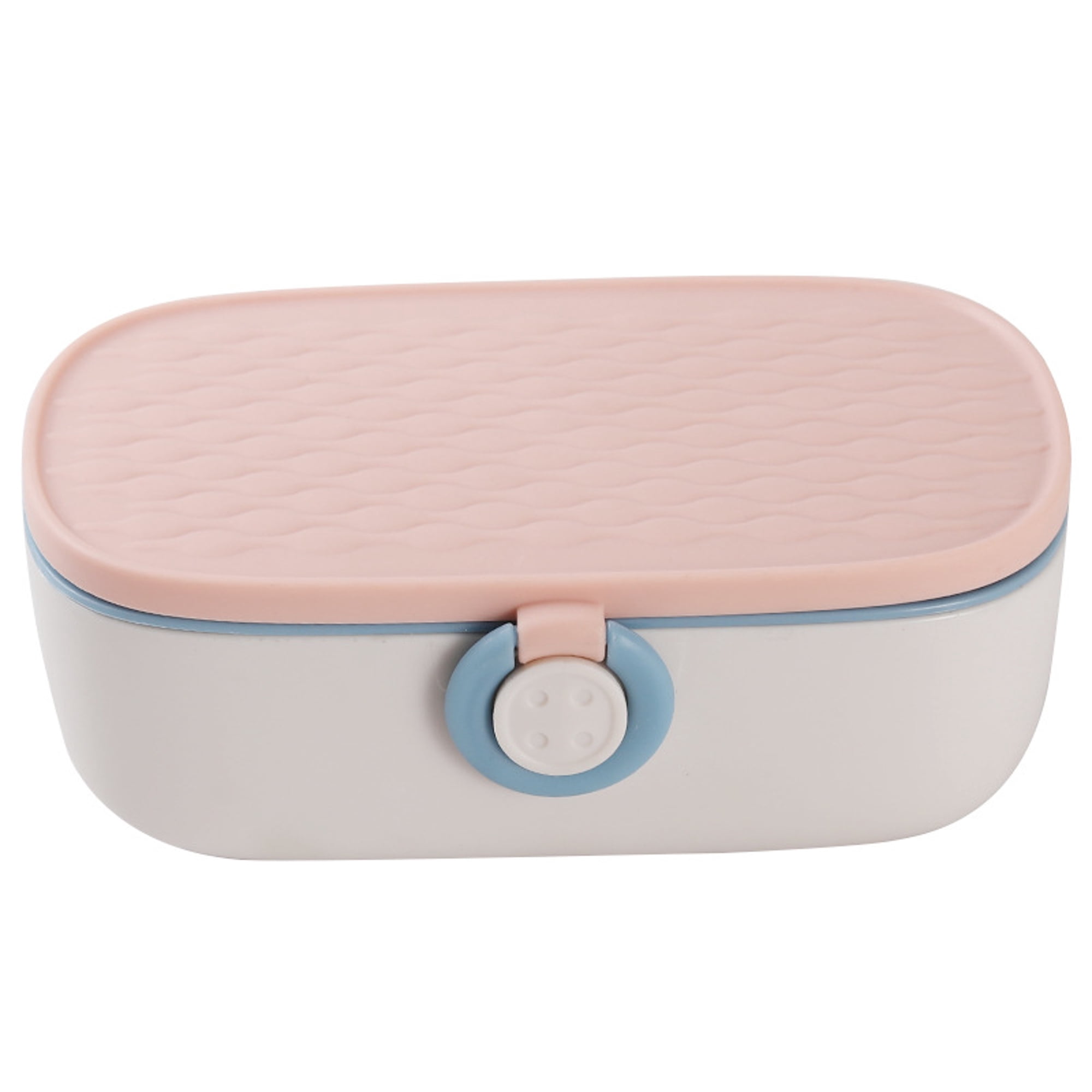 TUWAFE Sewing Kit Portable Sewing Kit for Adults Plastic Box Needle and Thread Accessories Supplies Pink 15.5X6Cm