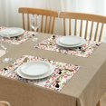 thumbnail image 3 of Chihuahua and Pioneer Flower Summer Placemats Table Placemats Set Of 4-Linen Kitchen Washable Placemats Table Mats 11.8"x17.7"Non-Slip Heat Resistant, 3 of 6