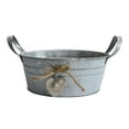thumbnail image 1 of LOVIVER Retro Iron Plants Flower Bucket Planter Pail Photo Props Vase Patio, 1 of 8