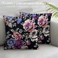 thumbnail image 3 of Chilfamy Flowers Pillow Covers for Couch Sofa Indoor Outdoor Throw Pillow Cover Soft and Durable 1PC 12x12in, 3 of 5