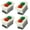 4 packs, variant on 3 Phase Push Button Switches 5A 380V 3 Phase & Brass Switches Upgrades for Professional Workshop Equipment Contr
