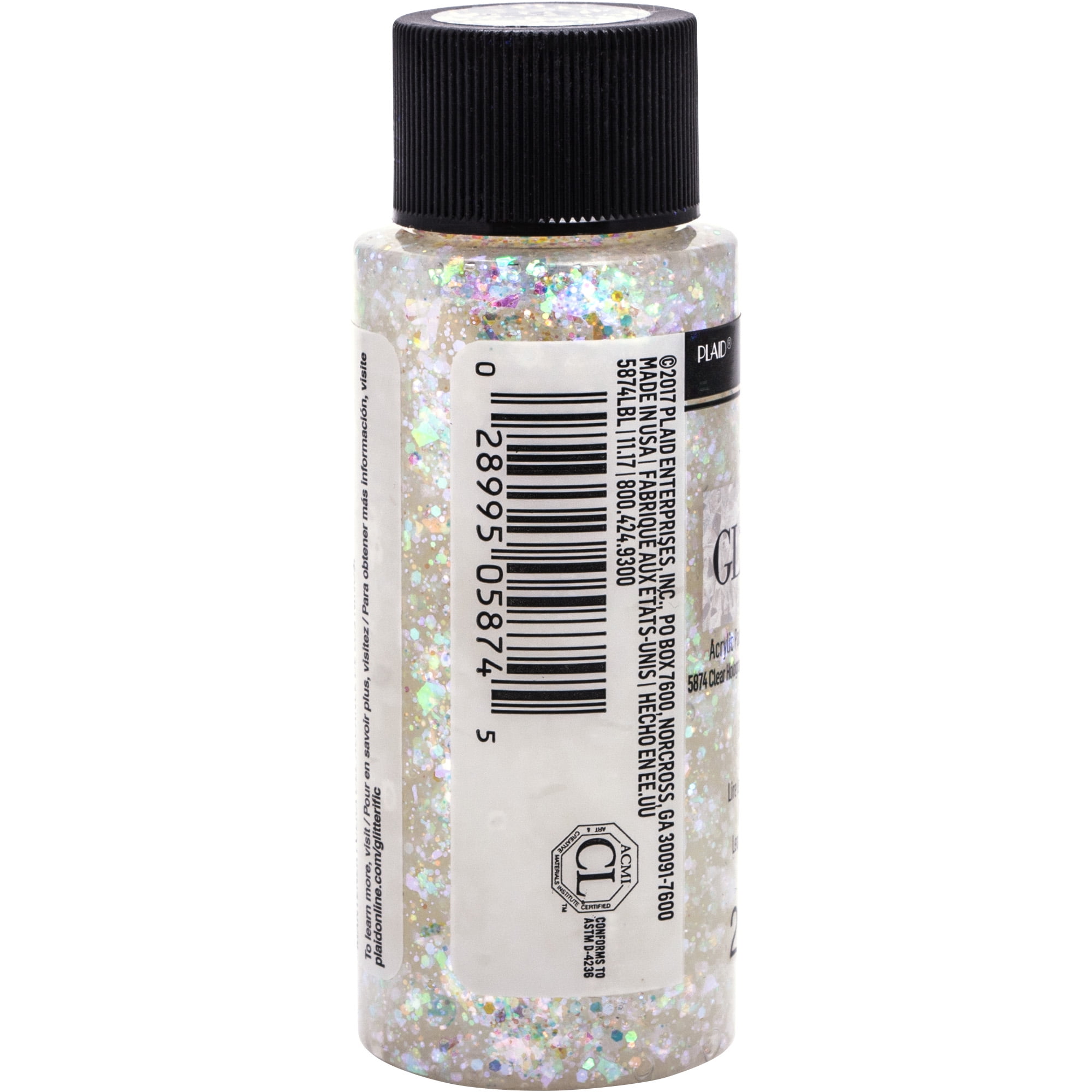 59ml Acrylic Black Glitter Paint, Decoart Black Hole, Paint on Water Based  Premium Glitter Acrylic, 10 Colors, UK Shop 