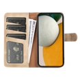thumbnail image 3 of ﻿For Samsung Galaxy A15 4G/5G 6.5" Splicing Leather Pattern Flip Buckle Attachment/Closure, Card Slots/Pocket, PU Leather Flip Wallet Case,Yellow,For Galaxy A15 4G/5G, 3 of 6