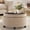 Camel, variant on Ottoman with Storage, Storage Ottoman Bench, End of Bed Storage Bench, Square Ottoman Foot Rest, Entryway Bench with Seating and Wood Legs for Living Room, Bedroom, Dark Grey