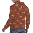 thumbnail image 6 of Lsque Dachshund Dog Puppy Pattern Casual Men's Hoodie,Hooded Sweatshirt with Kangaroo Pocket,Pullover Hoodie-XX-Large, 6 of 7