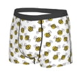thumbnail image 5 of Goofa Cute Little Bee Printed Men's Boxer Briefs Underwear, Moisture-Wicking Underwear, Trunk,Soft and Breathable Cotton Underwear-Small, 5 of 9