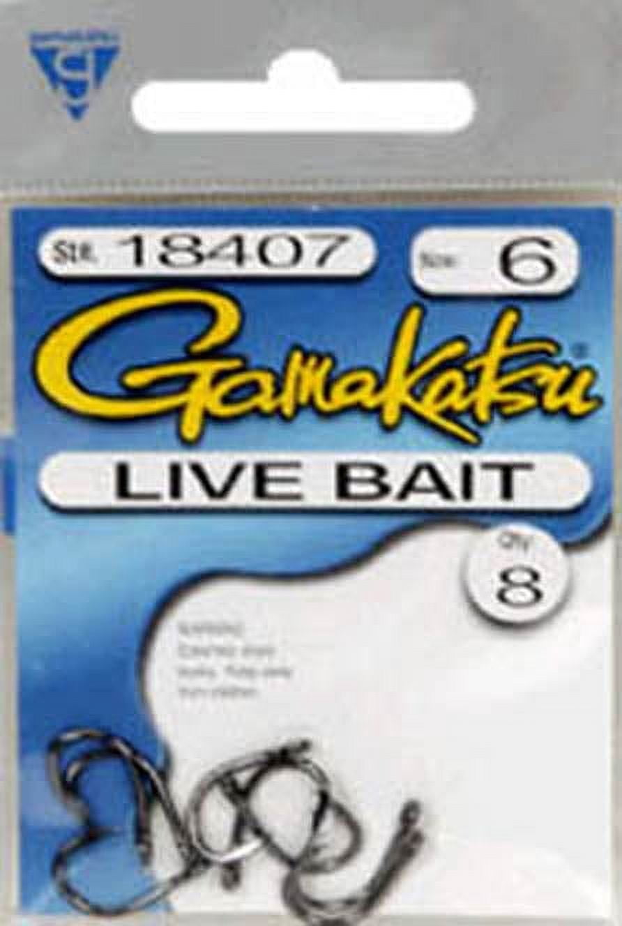 Gamakatsu Saltwater Live Bait Hook, Size 6, Model 18407-6
