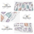 thumbnail image 3 of Women's Silk Pajama Shorts Rainbow Alphabet Blocks Pajama Shorts Women's Casual Pajama Shorts with Pockets, 3 of 6