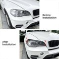 thumbnail image 4 of Car Front Headlight Cover Head Light Lamp Eyelid Eyebrow Trim ABS for X5 E70 2008-2013, 4 of 5
