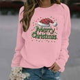 thumbnail image 2 of Christmas Women's Sweatshirts Casual Xmas Graphic Tops Crewneck Sweatshirt Trendy Long Sleeve Holiday Christmas Printed Blouses Pullover, 2 of 4