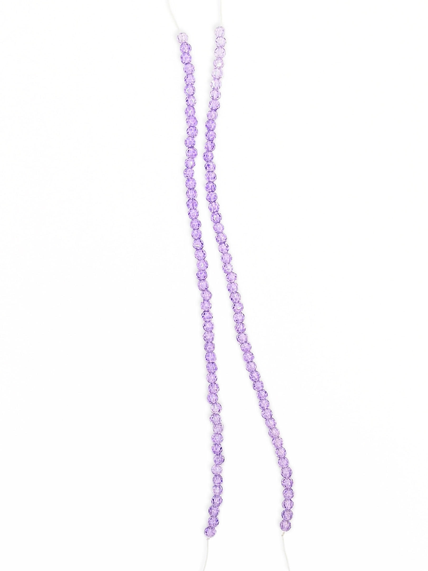 Blue Moon Beads Lavender Glass Bead Strand for DIY Jewelry Making 14 Inches 1-pack