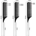 thumbnail image 2 of Set Of Highlighter Combs In Different Sizes - Hair Highlighter Comb With Metallic Zirconium (black), 2 of 4