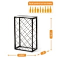 thumbnail image 3 of Mango Steam 23 Bottle Gray Wine Rack with Glass Top Shelf, Free Standing for Home, Kitchen and Bar, 3 of 10