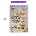 thumbnail image 5 of Trick or Treat Shih Tzu Funny Mummy Cosplay Pumpkin Candy Basket Garden Flag 12x18in Double Sided Lion Dog Lover Gifts Outdoor Decor - 12016, 5 of 5