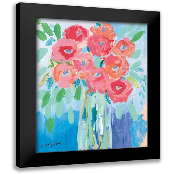 Roberts, Kait 12x14 Black Modern Framed Museum Art Print Titled - Hugs and Kisses